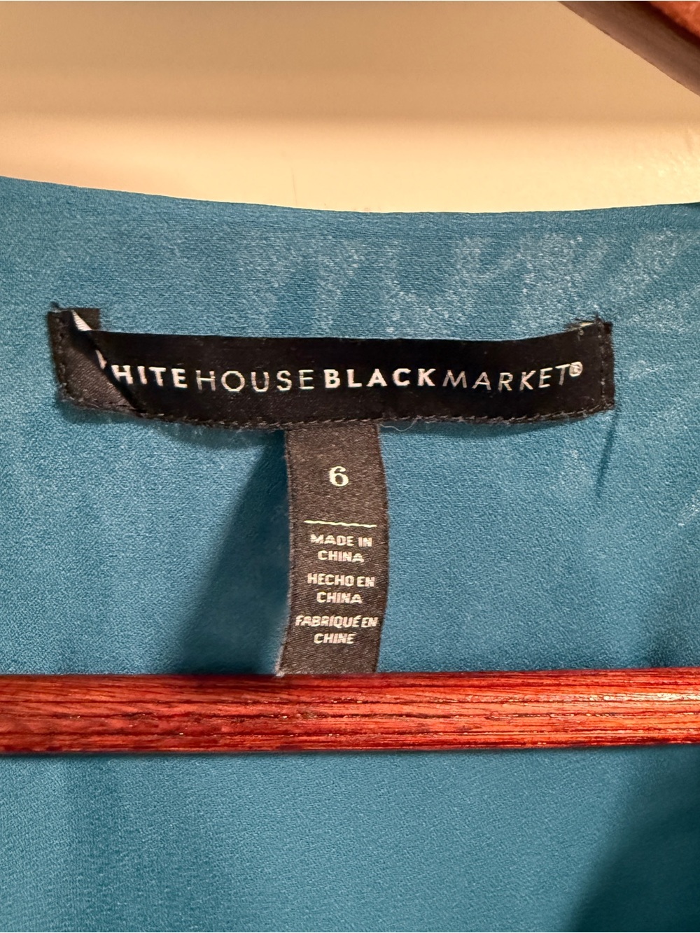 White House Black Market Teal and Gold Long Sleeve Midi Dress - Picture 3 of 14